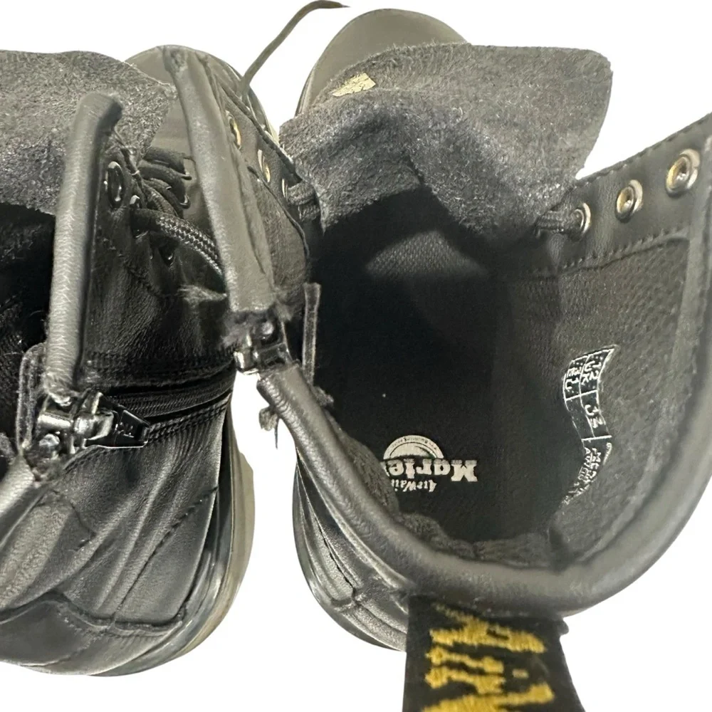 Dr. Martens 1460 Pascal Zip Combat Boots, Leather, Preschool Size 13